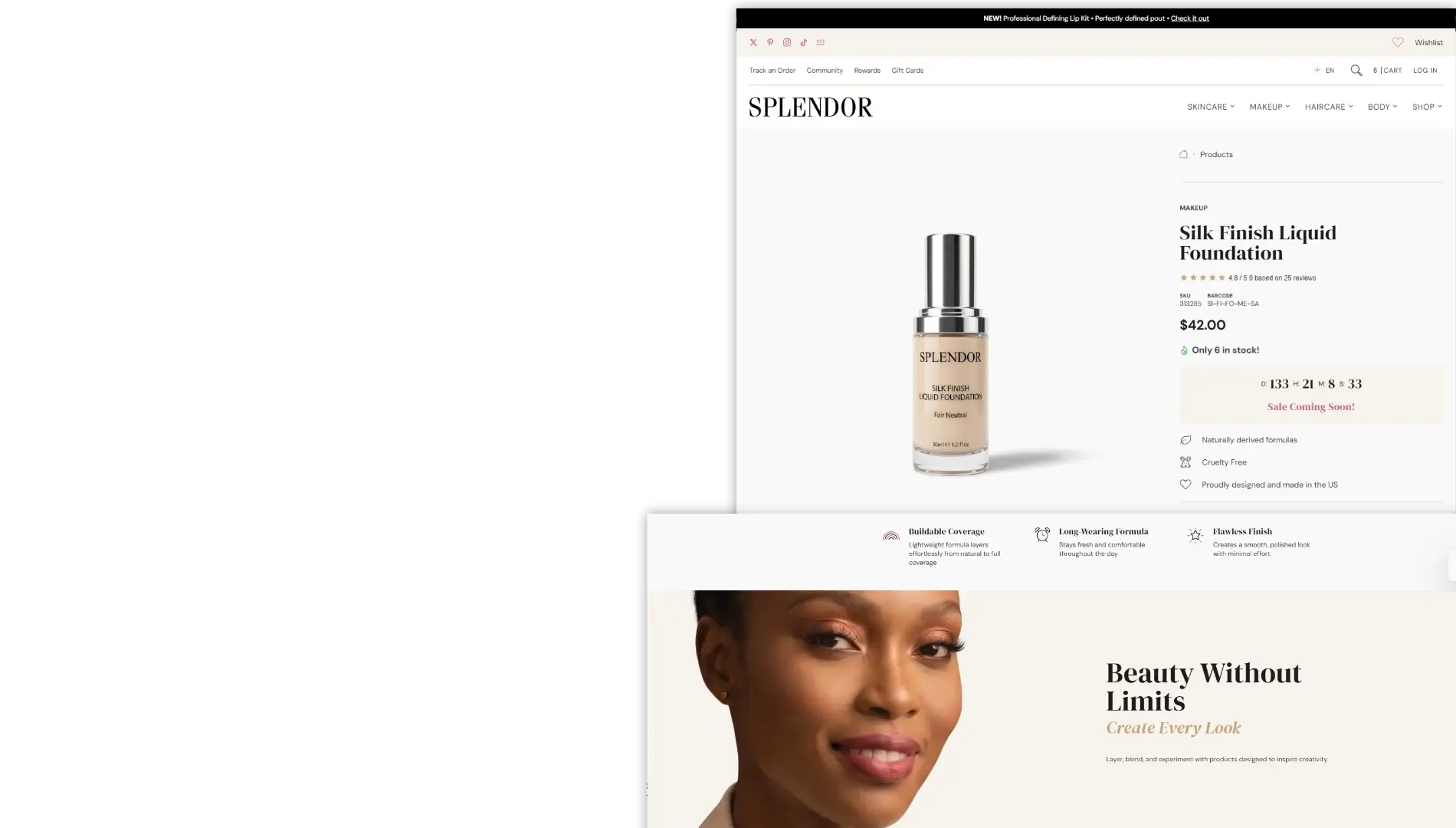 Splendor shopify beauty theme