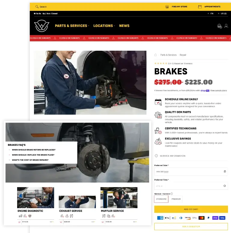 Workshop shopify auto theme mobile